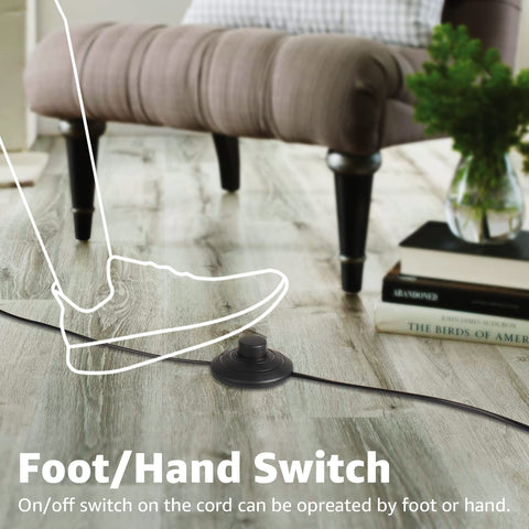 Sunvie LED spot light with 6 ft cable and floor switch for easy control