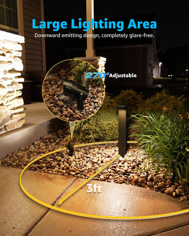 SUNVIE spotlight by a fence emphasizes architectural features after dark