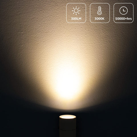SUNVIE 3W LED close-up with 3000K warm white glow for ambiance