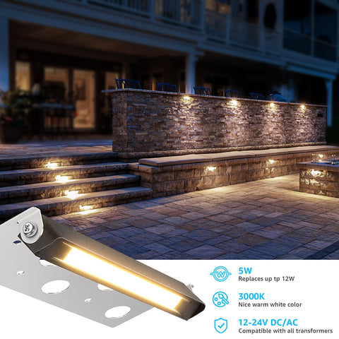 SUNVIE 5W LED provides 3000K warm white light and 500 lumens.