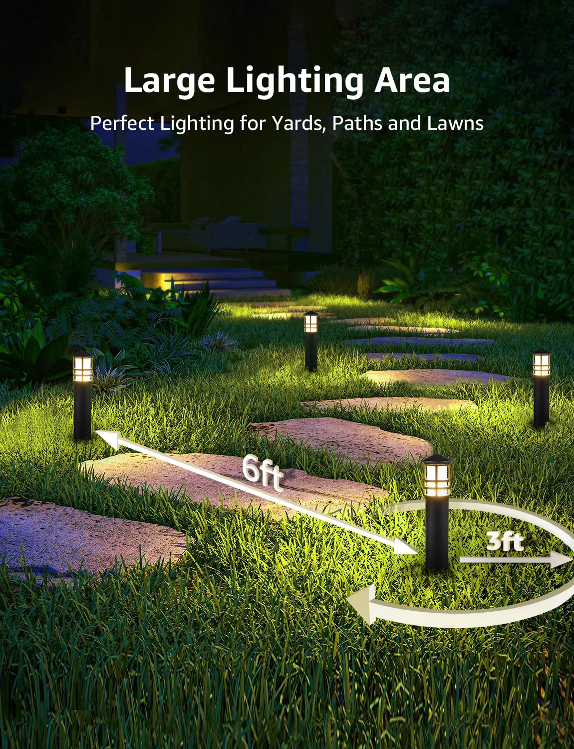 SUNVIE low voltage 12-24V wired lighting for flexible outdoor layouts