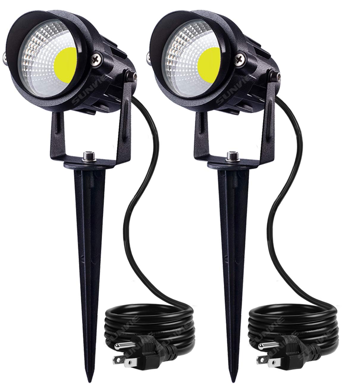 SUNVIE outdoor landscape light 12W with bright daylight white beam for garden illumination