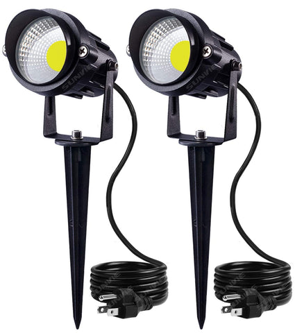 SUNVIE outdoor landscape light 12W with bright daylight white beam for garden illumination