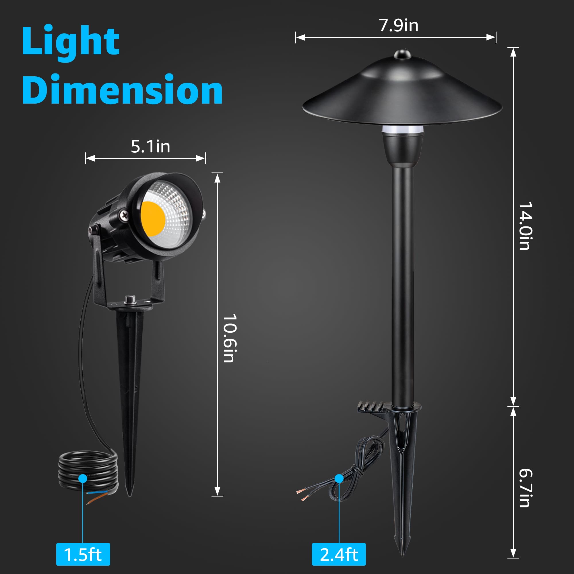 SUNVIE outdoor lighting kit ideal for patios and gardens