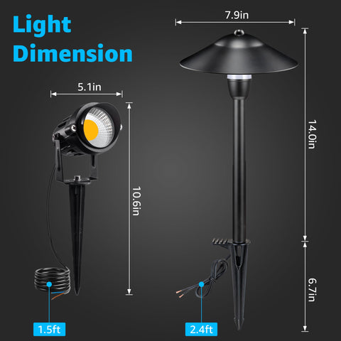 SUNVIE outdoor lighting kit ideal for patios and gardens