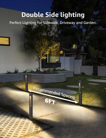 SUNVIE IP65 waterproof pathway light withstands rain for reliable garden lighting