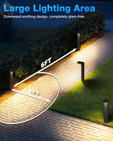 SunVIE pathway light IP65 waterproof design withstands rain along paths.