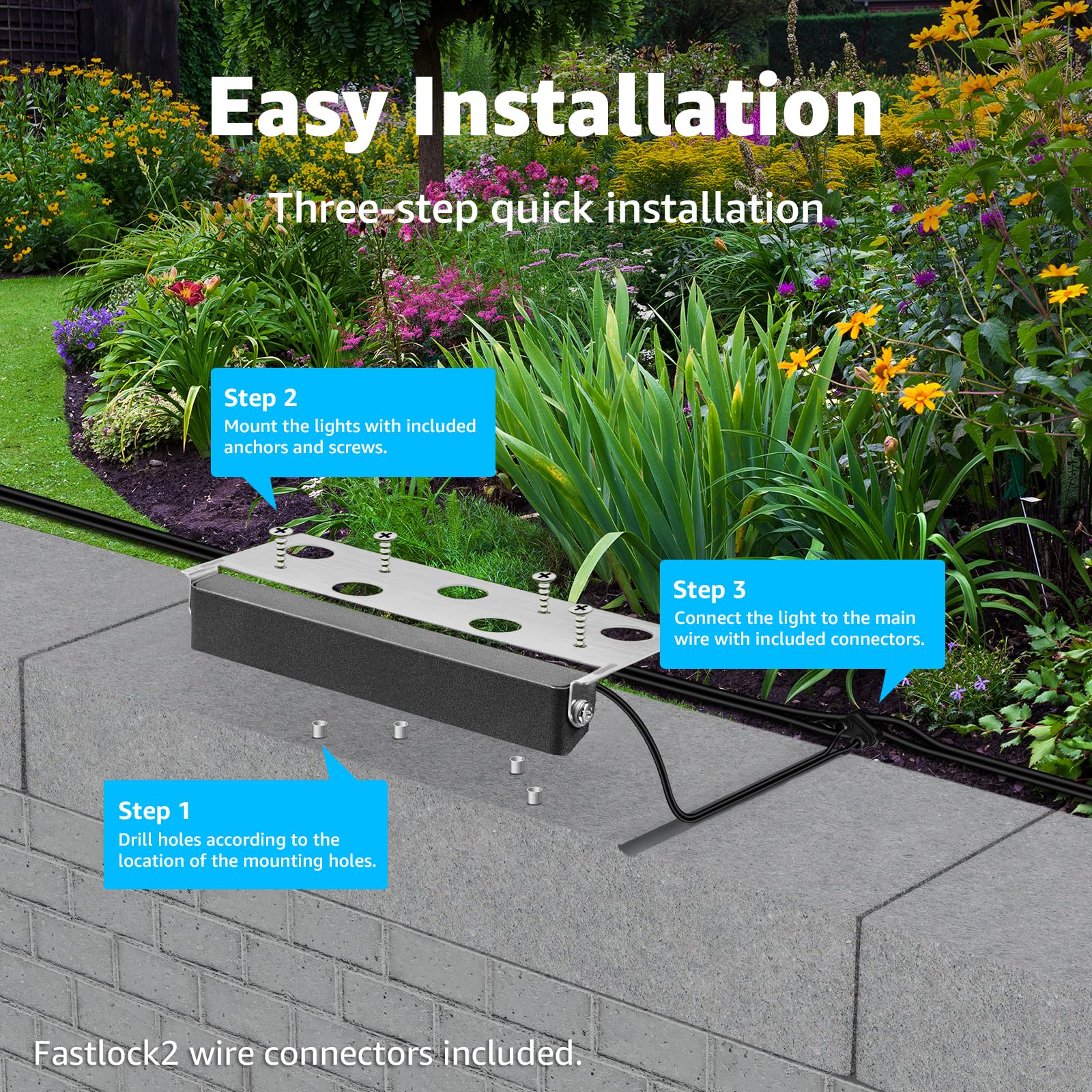SUNVIE ideal for patios, steps, walls, and decks.