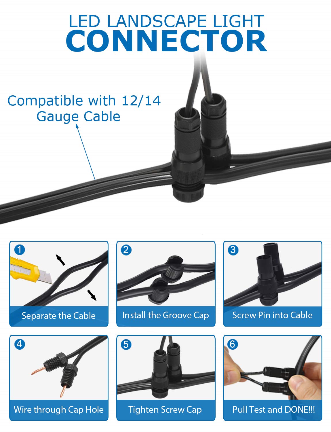 SUNVIE light with rotatable head for precise wall or tree lighting