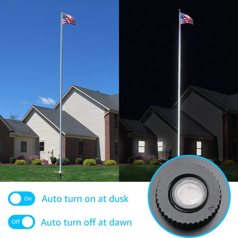 SUNVIE IP65 waterproof spotlight withstands rain and snow in outdoor settings.