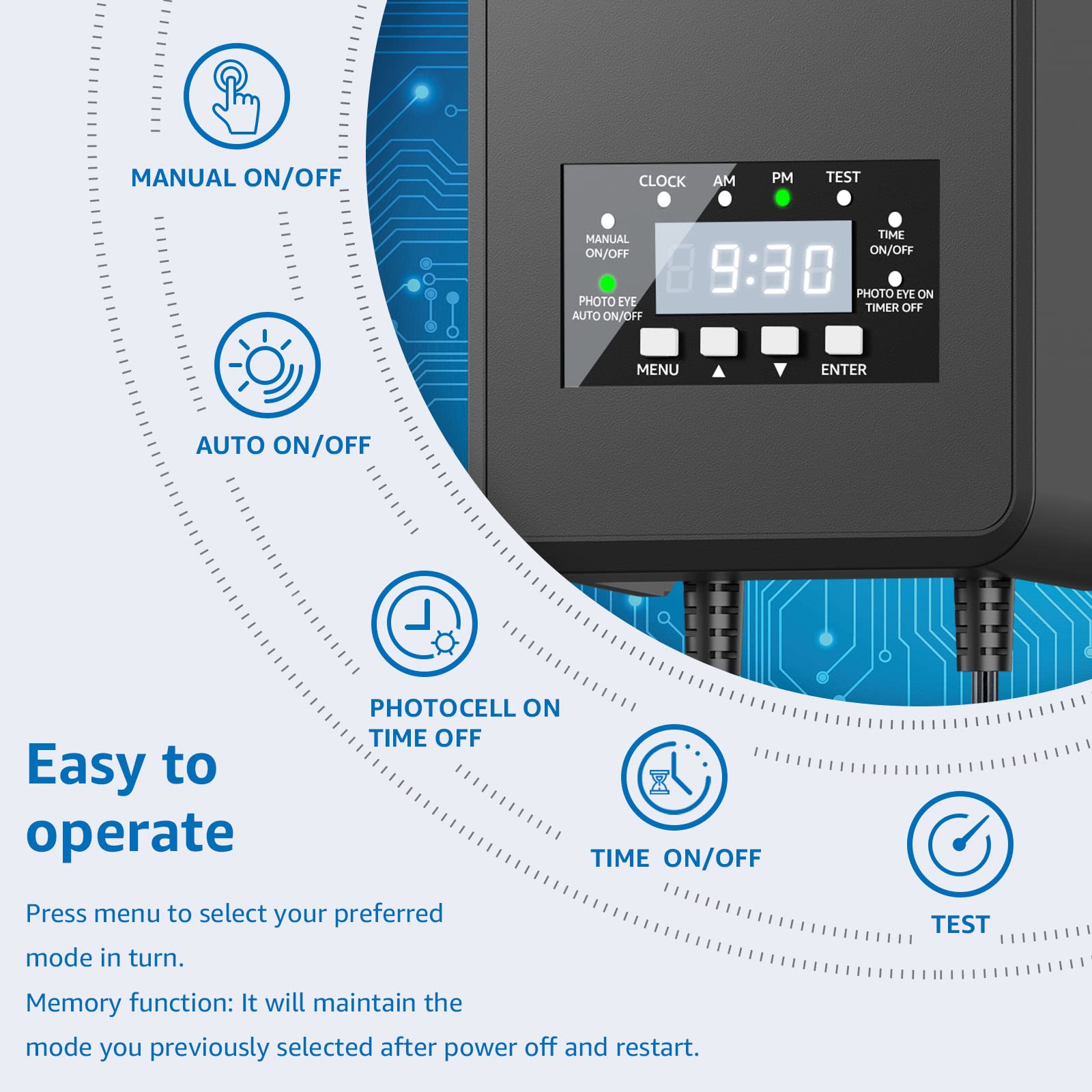 SUNVIE weatherproof transformer installed outdoors for reliable lighting.