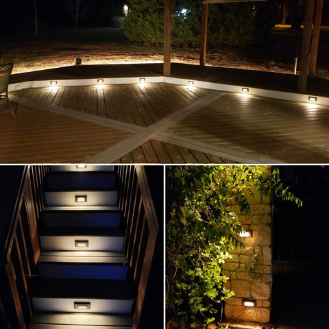 Sunvie step-light wire entry with 3.2 ft ETL-listed lead for easy setup