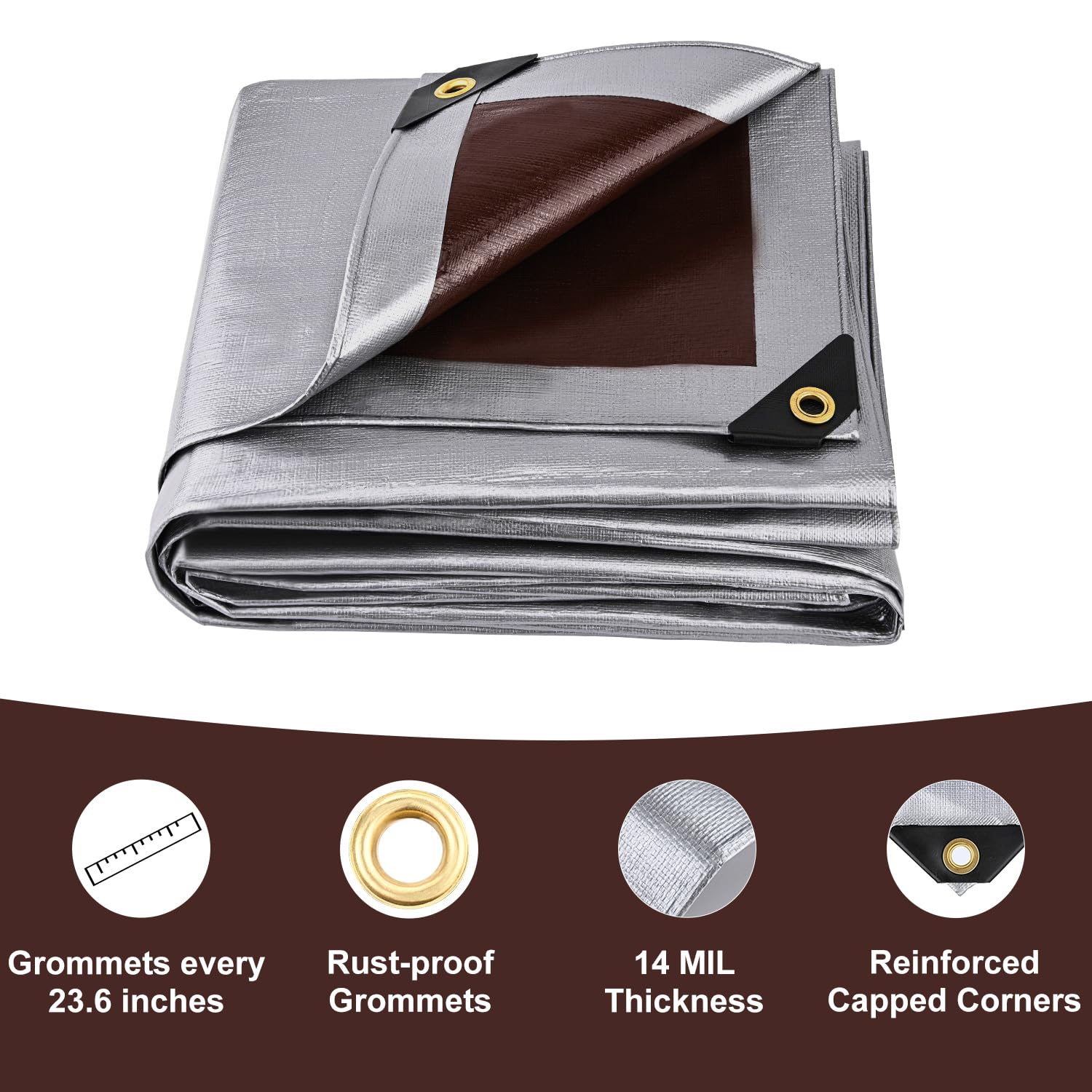 Sunvigor tarp built from virgin polyethylene for durability