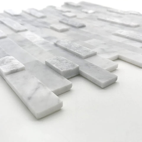 Sunwings 5-sheet mosaic tiles fireplace surround close-up showing heat-resistant surface.