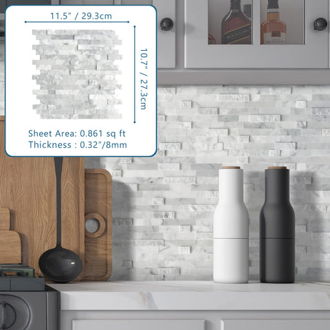 Sunwings mosaic tiles kitchen backsplash close-up, transforming dull walls.