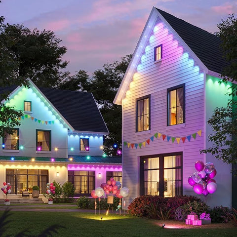 Sunwuko Halloween ambience with RGB outdoor lighting for festive nights