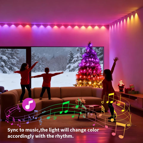 Sunwuko music sync RGB lights customized to your playlist ambiance