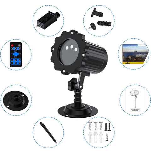 SUNYAO versatile holiday decor projector ideal for parties, gardens, and rooftops.