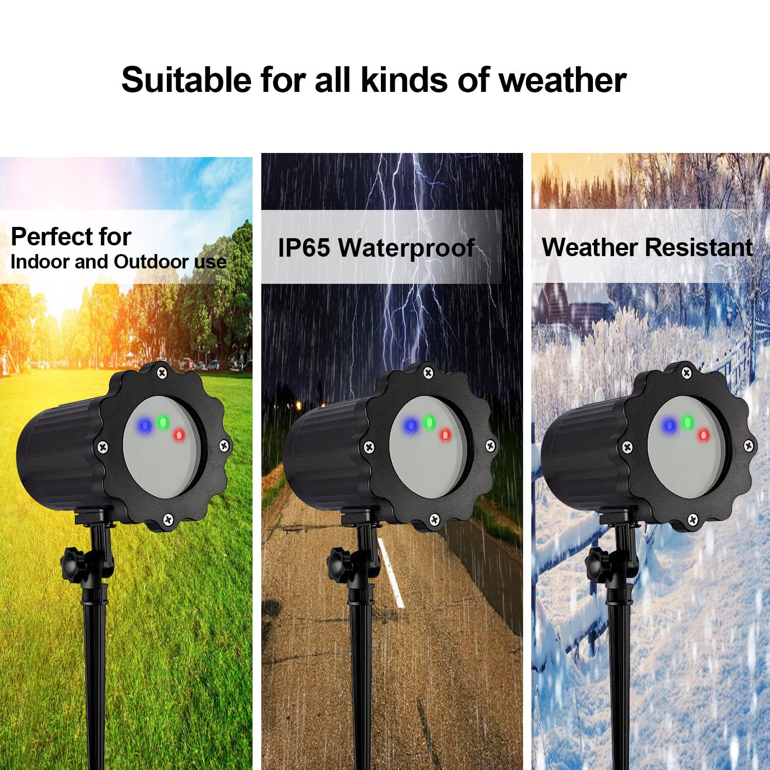 SUNYAO RF remote control for easy power, color, and timing adjustments.