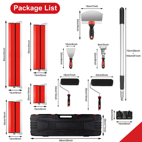 Suokoun 16-inch skimming blade for quick, even coverage on small surfaces.