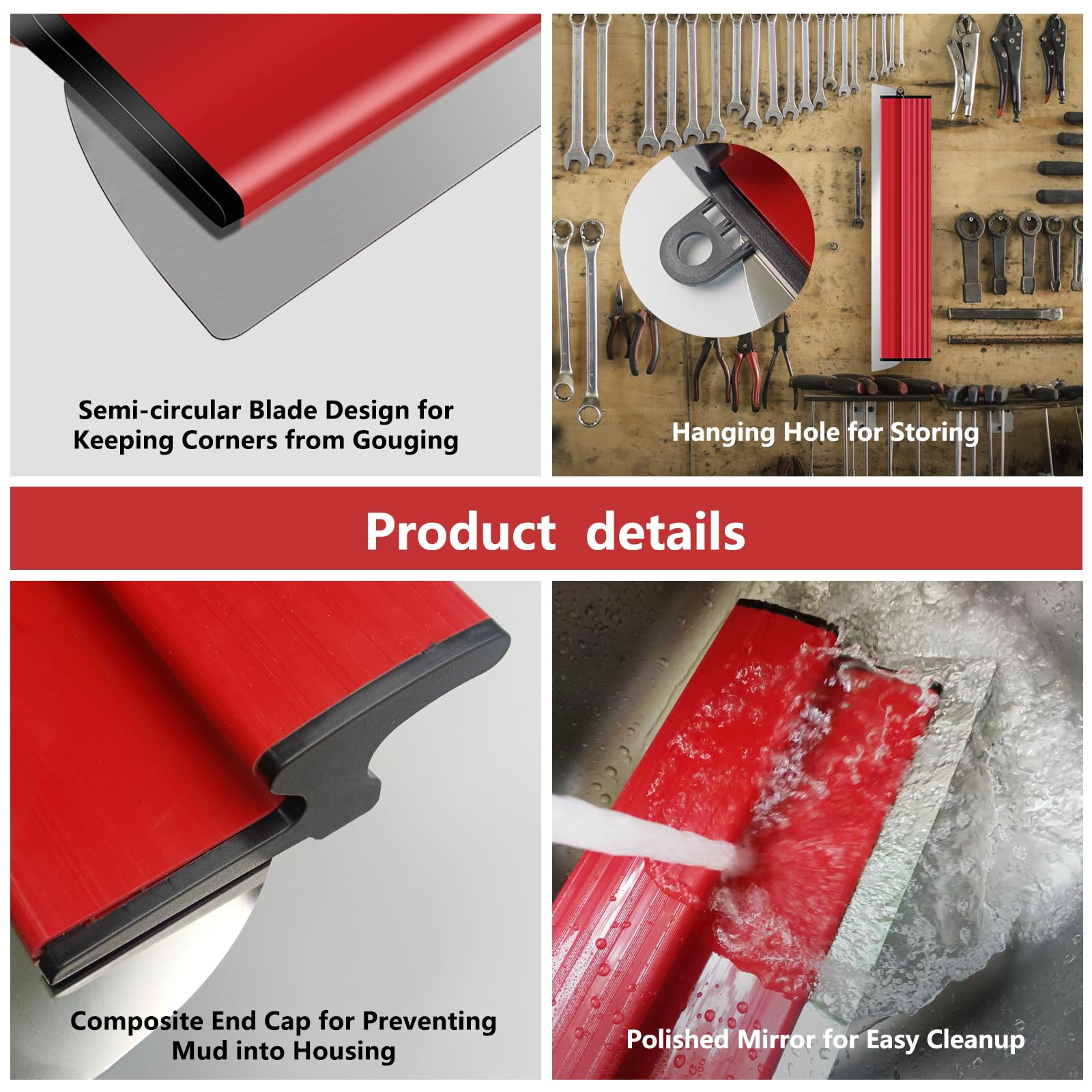 Suokoun ergonomic non-slip handle for comfortable, precise smoothing.