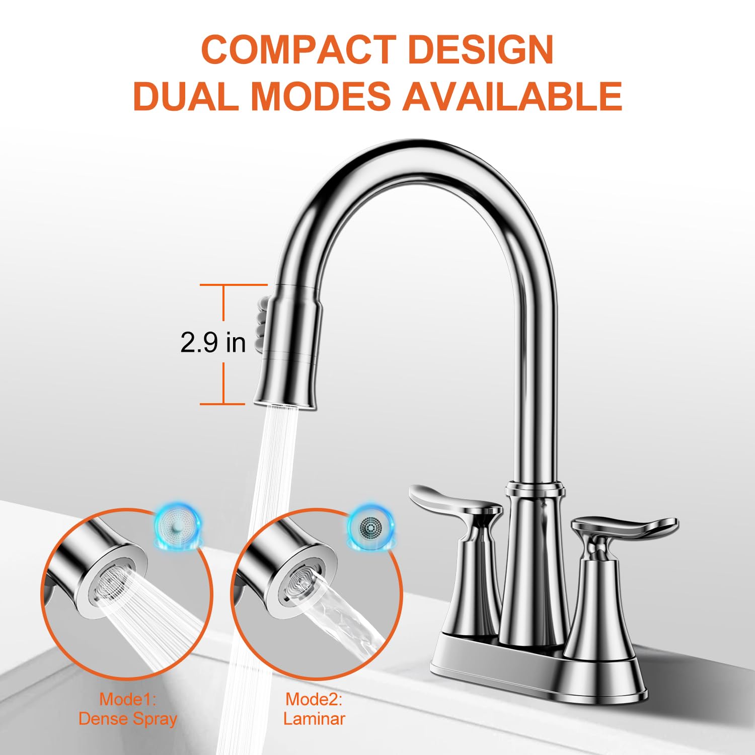 SUPAFA dual-mode sprayer delivering gentle rinse and powerful spray
