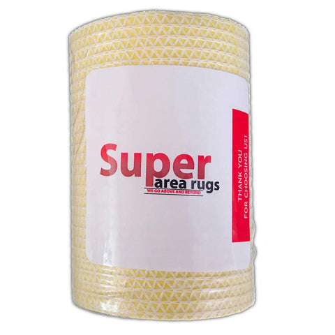 Super Area Rugs USA-made tape with heavy-duty adhesive for durable results.