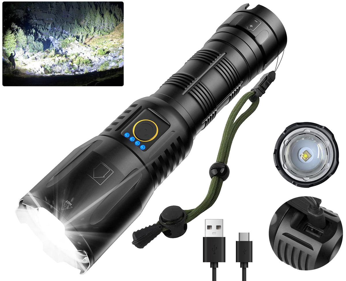 Super Kegel rechargeable flashlight beam for night exploration