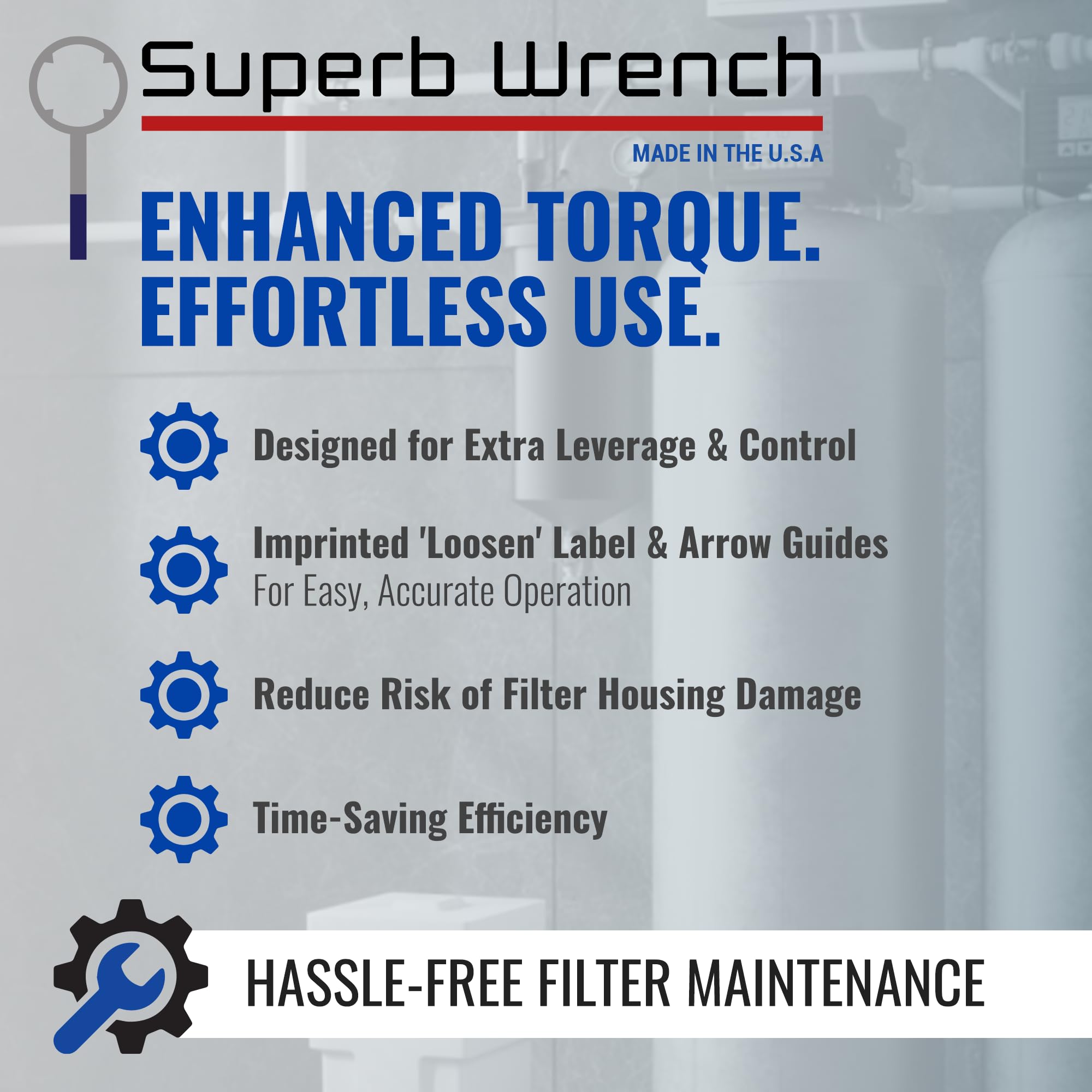 SPBW-2 rubberized handle provides extra leverage and comfort