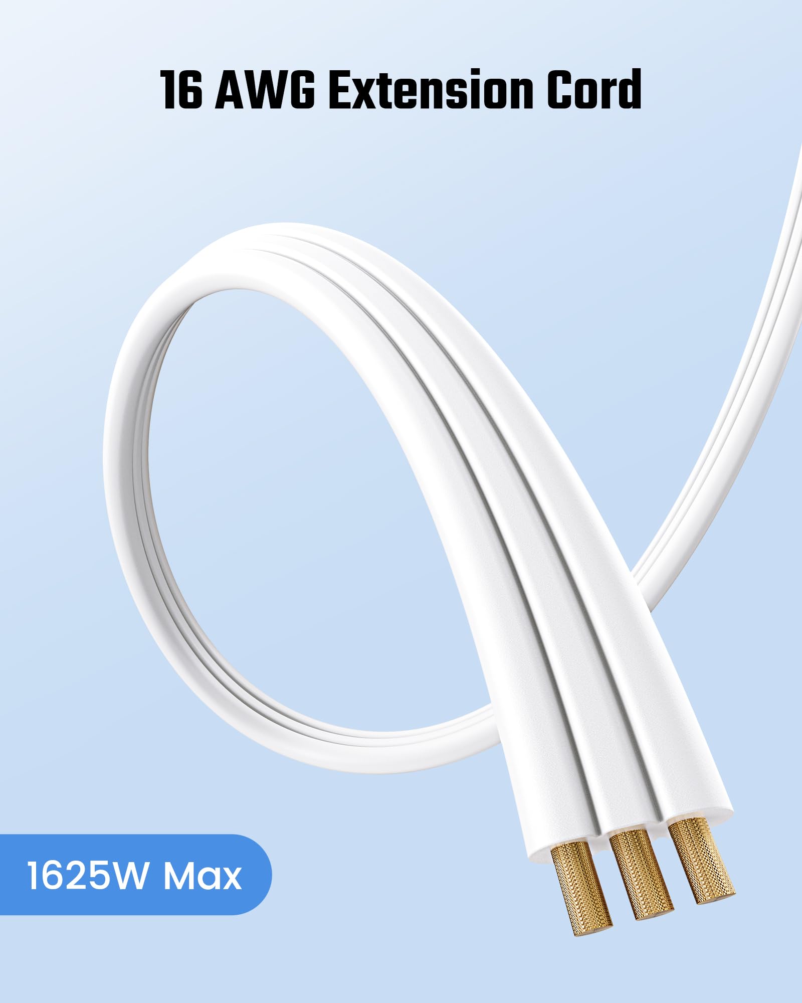 SUPERDANNY 6ft extension ideal for dorms, offices, and home setups.