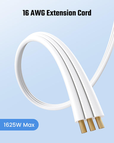 SUPERDANNY 6ft extension ideal for dorms, offices, and home setups.