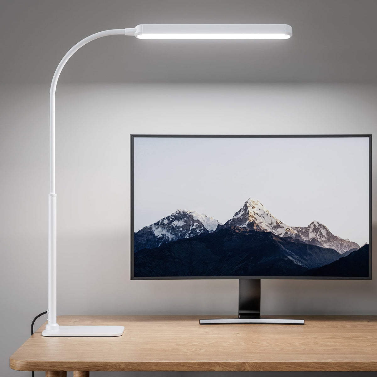 SUPERDANNY eye-caring LED desk lamp base provides stable support on any flat surface.