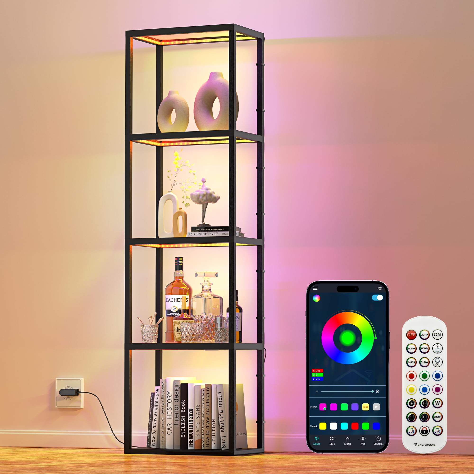 SUPERDANNY full-assembly-ready cabinet with clear dimensions.