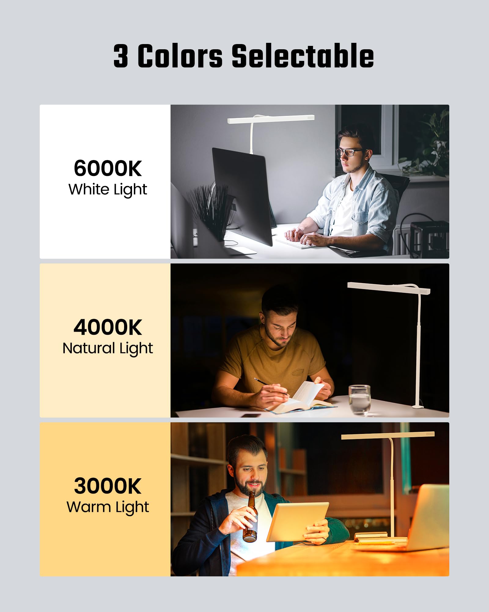 Memory function restores last brightness and color settings on SUPERDANNY lamp.