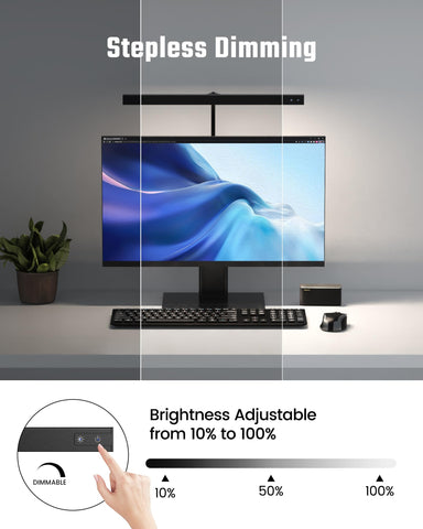 SUPERDANNY LED Desk Lamp features a 360-degree gooseneck for flexible positioning.