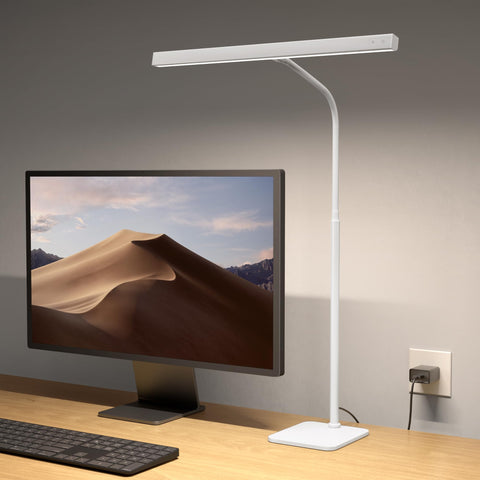 SUPERDANNY LED Desk Lamp base provides stable support for focused work.
