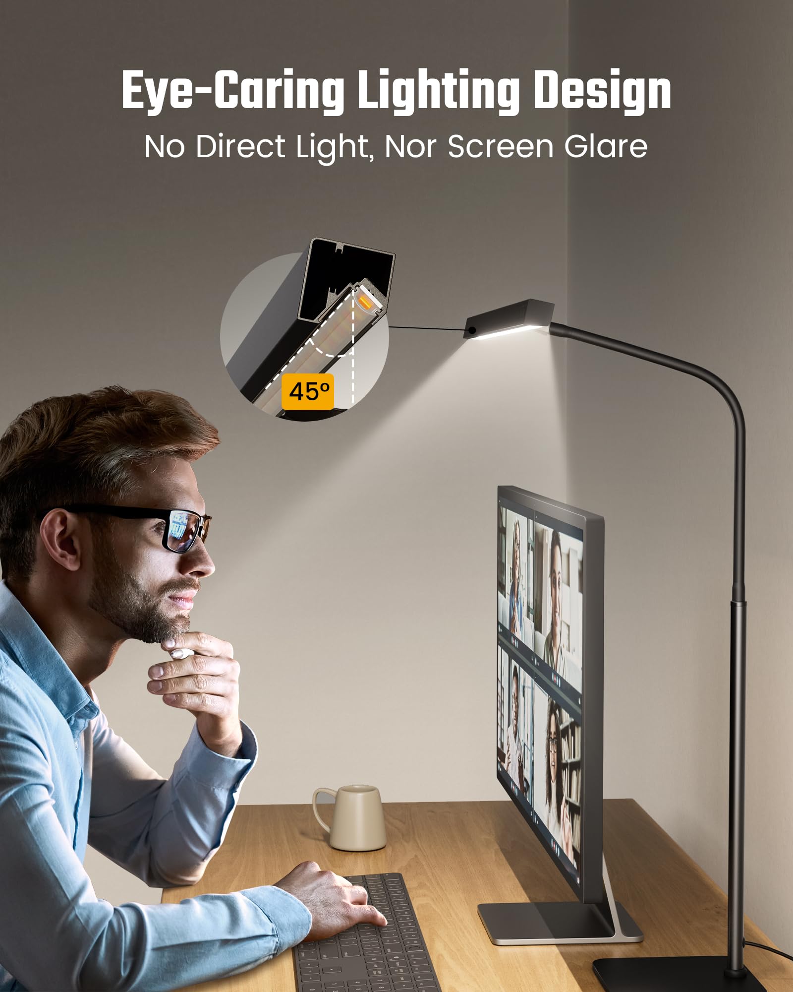 Three color temperatures let you tailor mood and task lighting.