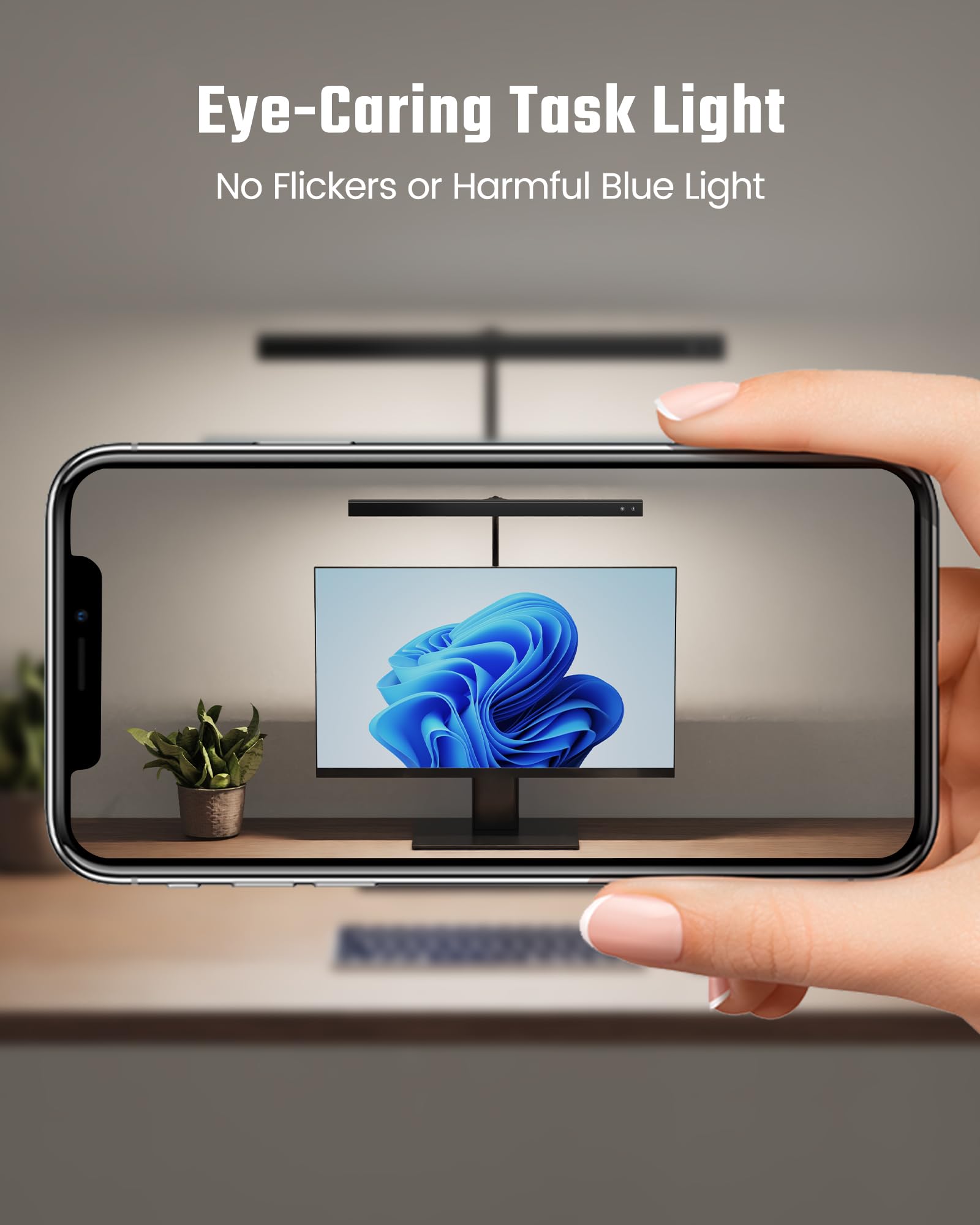 SUPERDANNY LED Desk Lamp delivers energy-saving lighting with 60 LEDs.