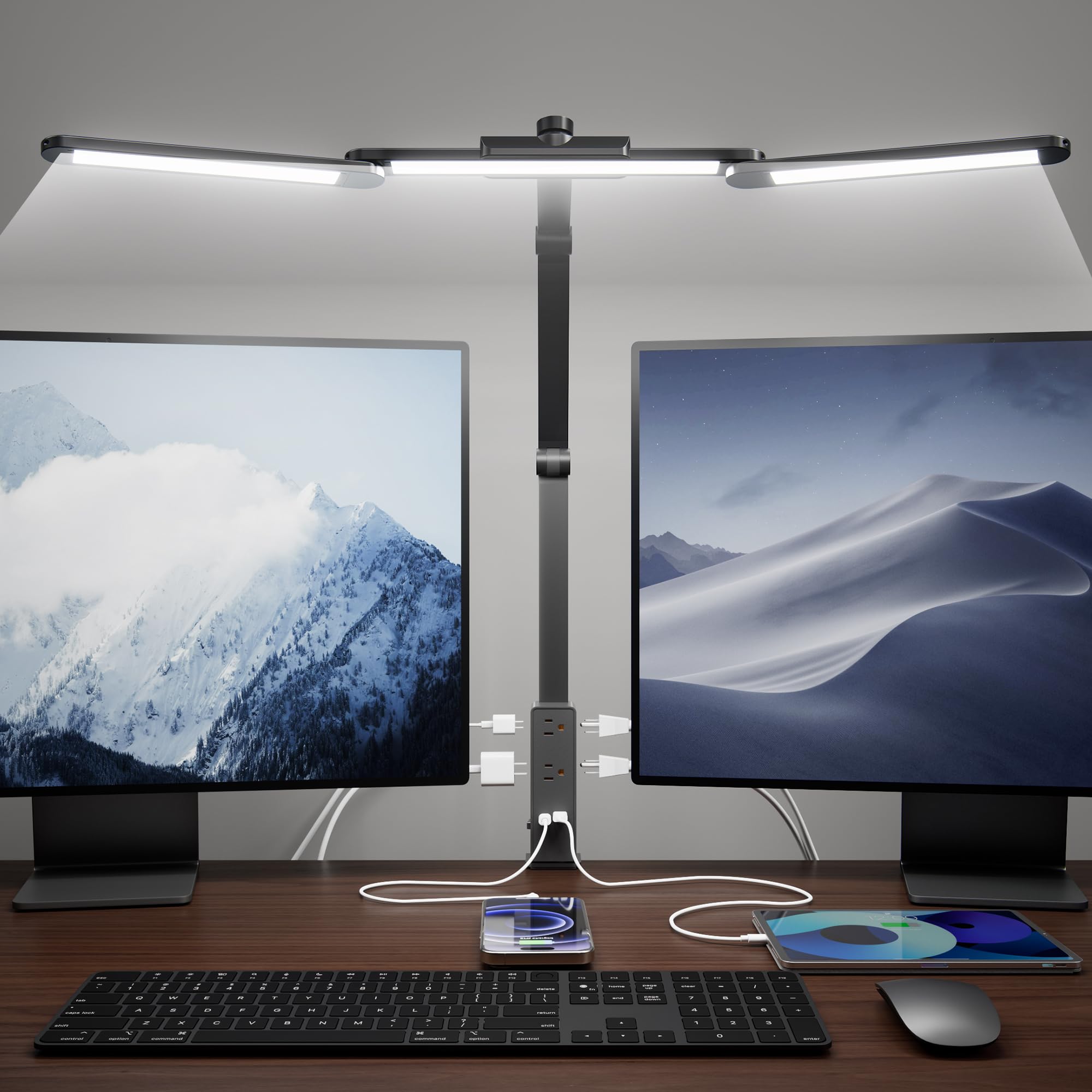 SUPERDANNY LED desk lamp with clamp for adjustable task lighting