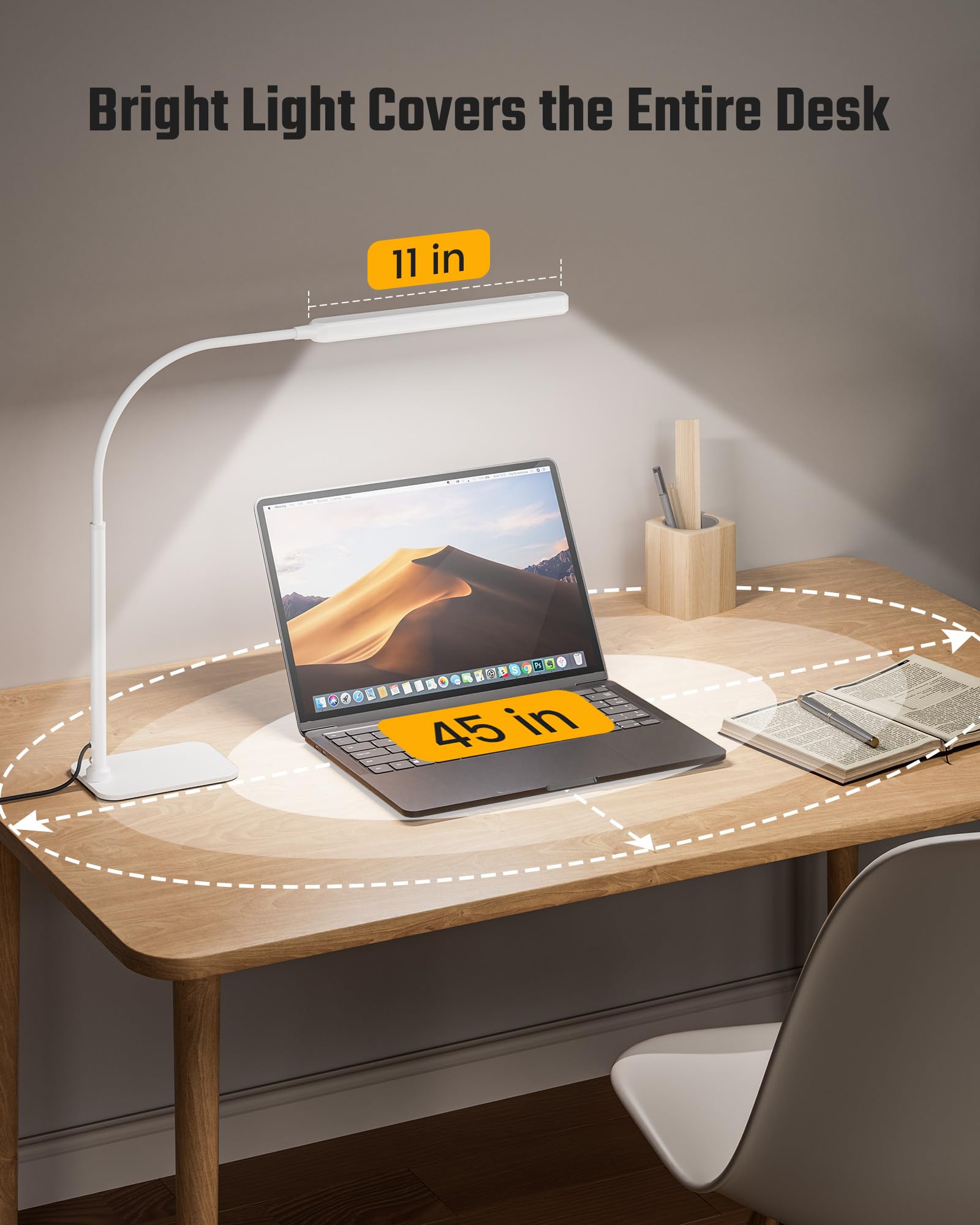 SUPERDANNY three-color lighting options support various tasks and moods.