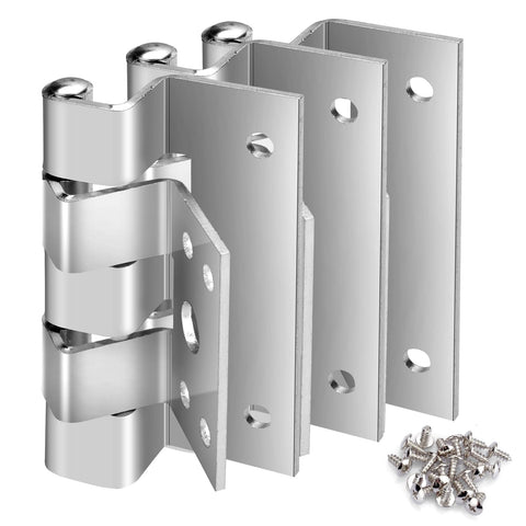 SuperDi 3-pack door hinges front view shows durable construction for secure mobile home doors.