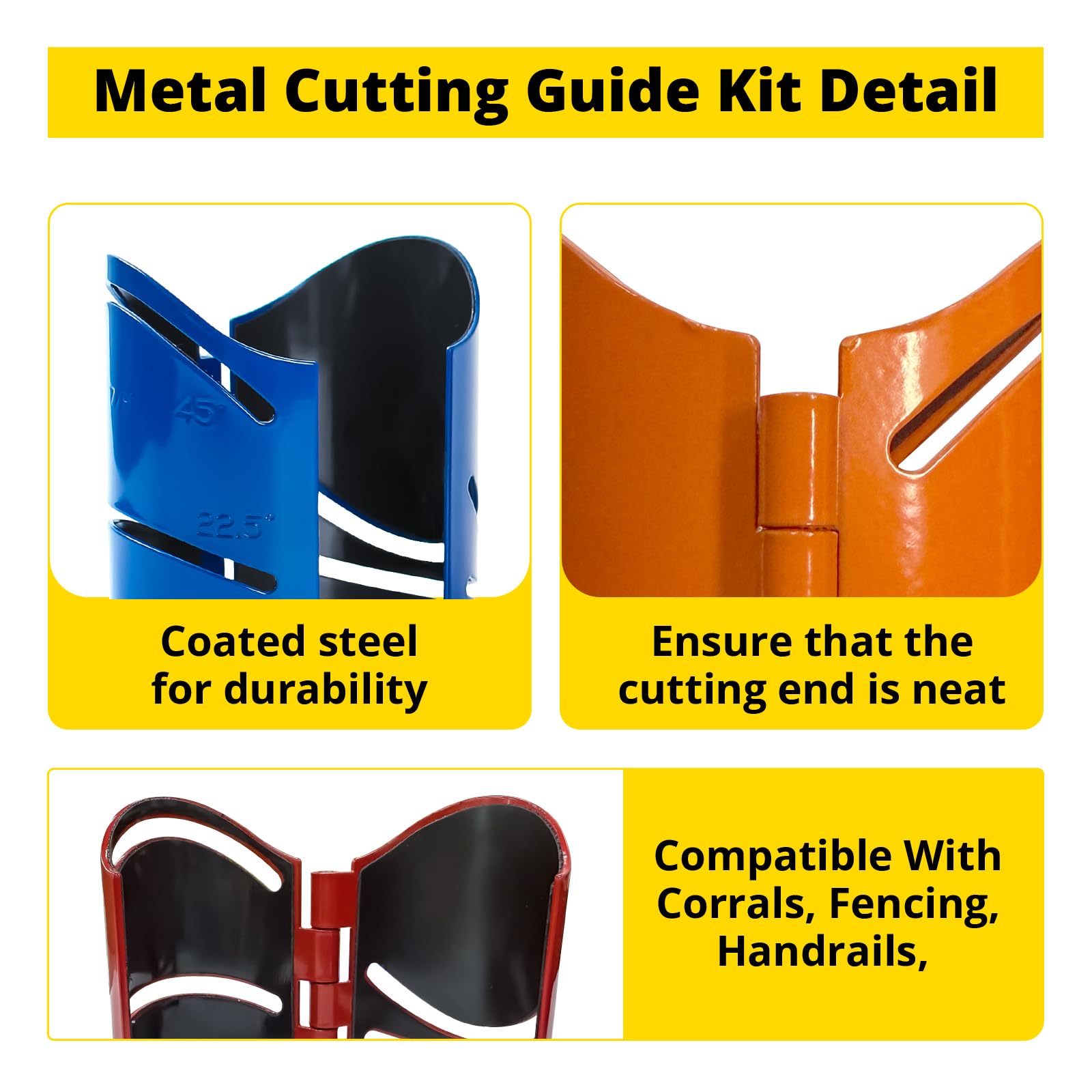 SuperDi guide on 2-7/8 inch pipe for accurate saddle and angled cuts