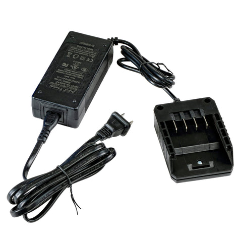 SuperHandy charger side view showing rugged housing and compact profile for easy storage