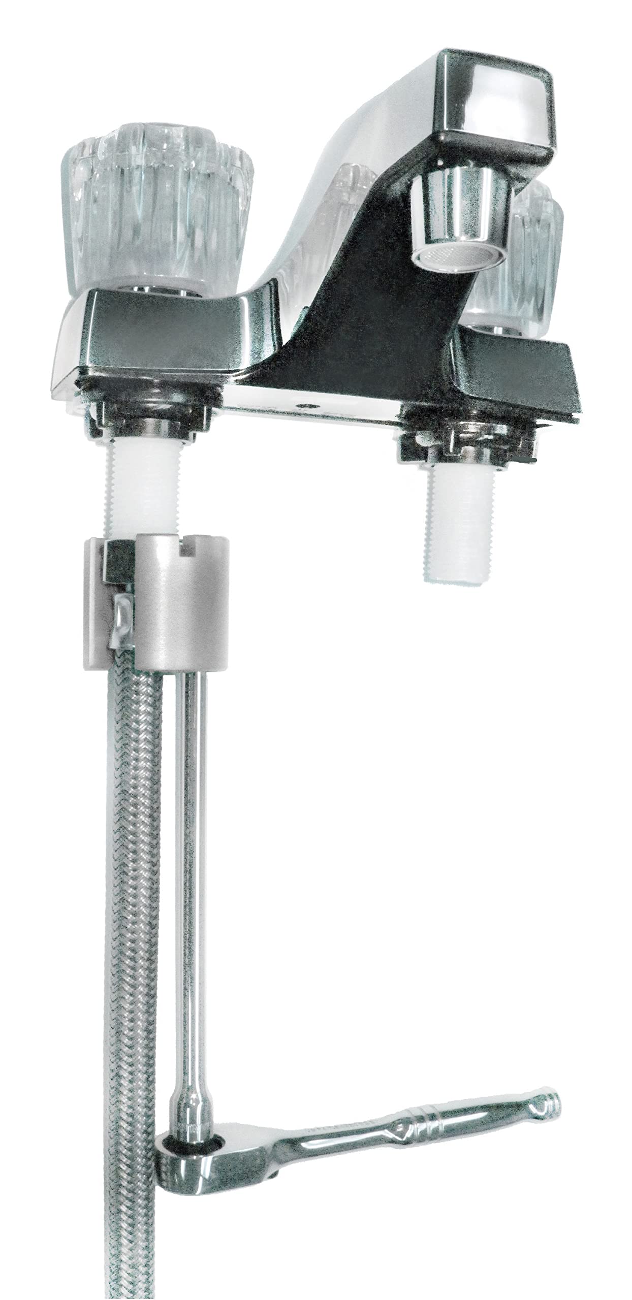 Superior Tool Basin Buddy cutaway design for around supply lines