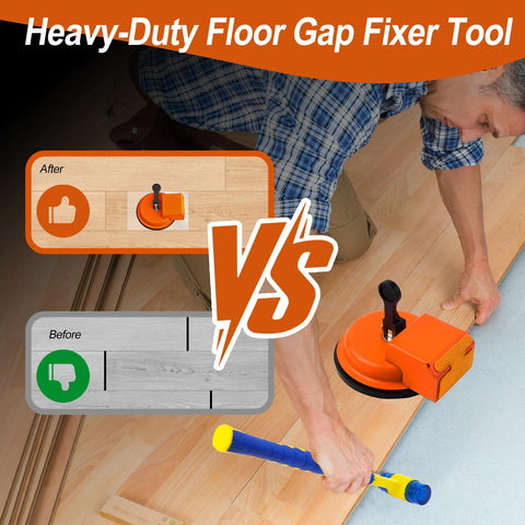Superjackwang Floor Gap Fixer compact-base design fits in a toolbox for quick access.