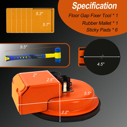 Superjackwang Floor Gap Fixer enables easy storage and portability for job sites.