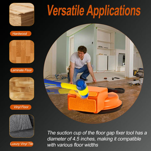 Superjackwang Floor Gap Fixer sticky-pad provides stable adhesion during gaps closure.
