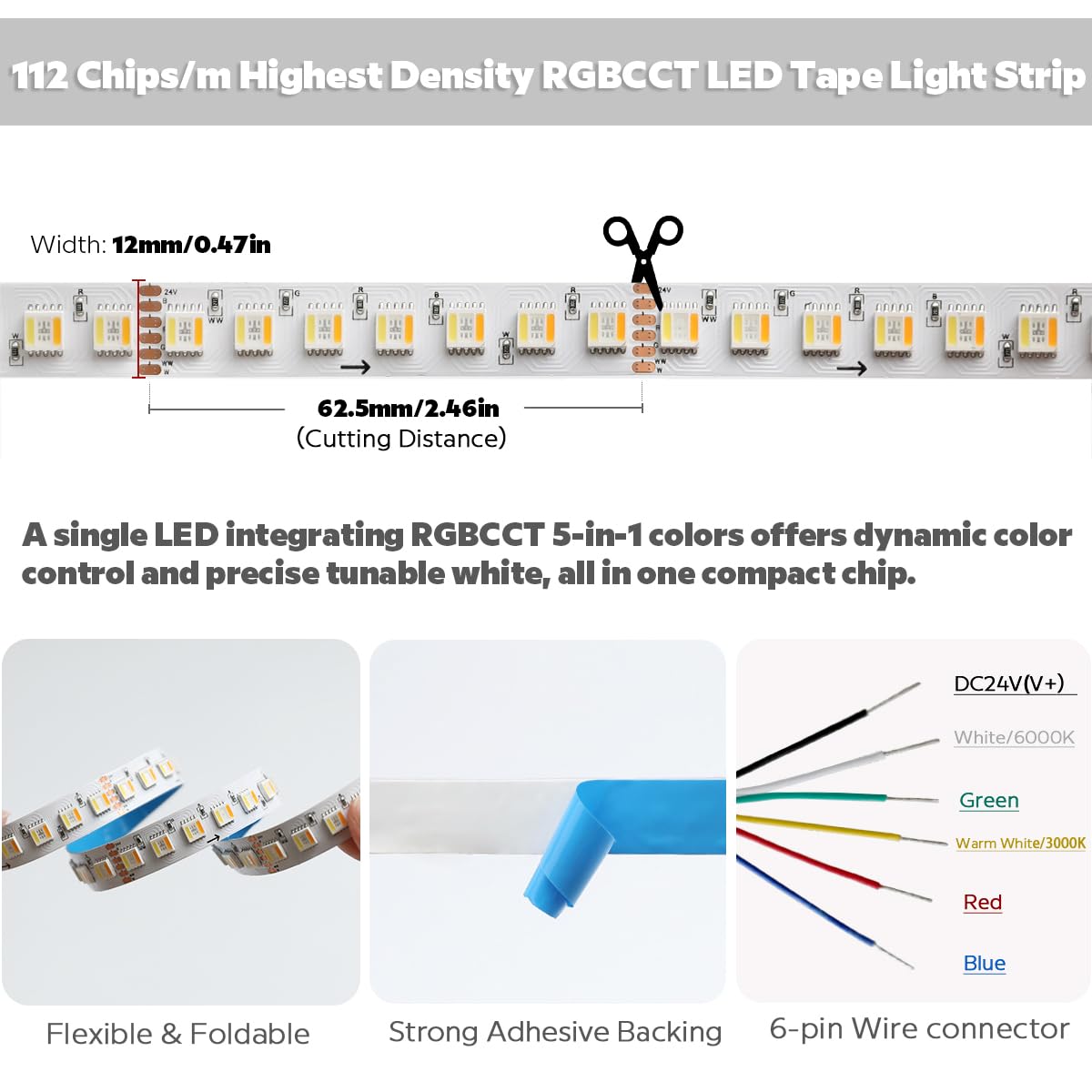 SuperlightingLED RGBWW bedroom lighting for customizable mood and decor.