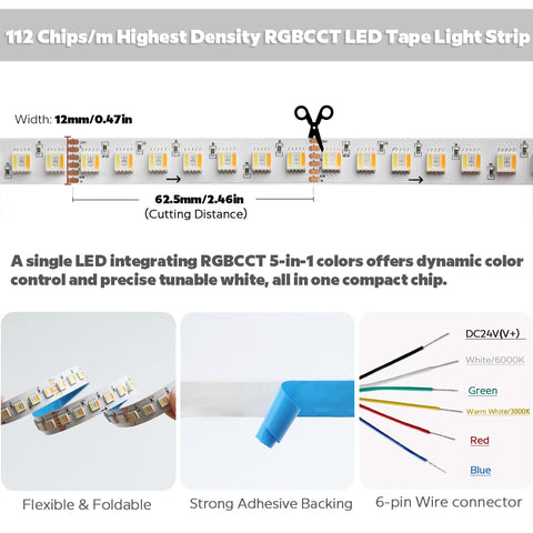 SuperlightingLED RGBWW bedroom lighting for customizable mood and decor.