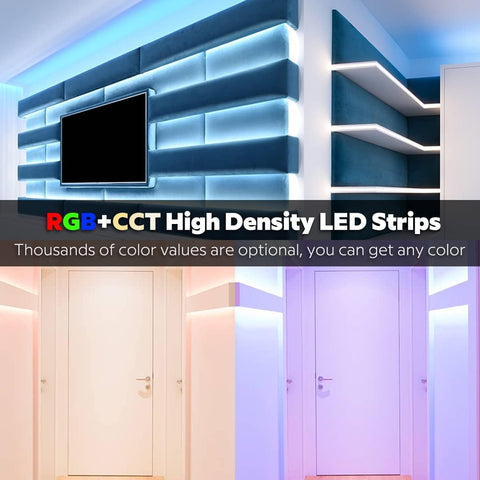 Cuttable every 7 LEDs for flexible DIY bedroom lighting layouts.
